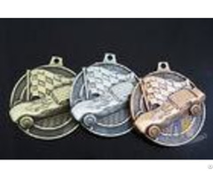 Antique Plating 3d Design Custom Zinc Alloy Metal Engraved Racing Bicycle Medals Without Soft Enamel