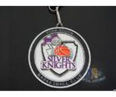 Basketball Club Antique Silver Plating Custom Award Medals Soft Enamel Sports Events Medallion