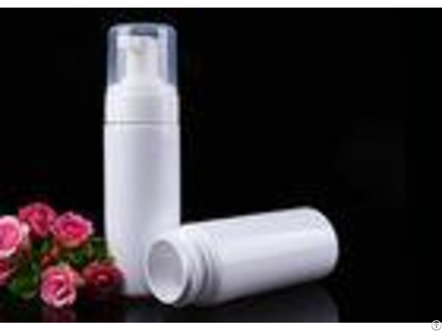 White 100ml Pet Plastic Bottles Cleanser Foam Packaging With Pump Sprayer