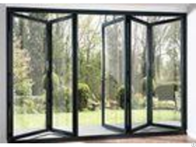 Modern Aluminium Frame Accordion Sliding Glass Doors With
