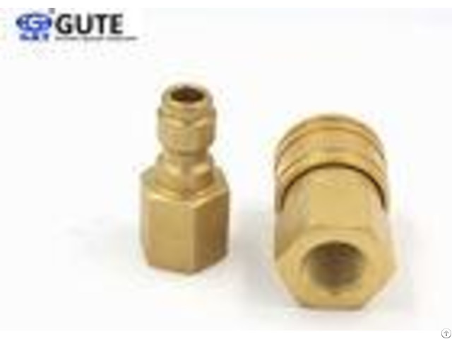 Brass Socket And Plug Quick Connect Coupling Without Valve Gt K1 02 1 4 Inch