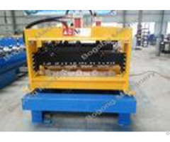 Gi Steel Tile Roll Forming Machine 75mm Shaft Diameter Custom Design