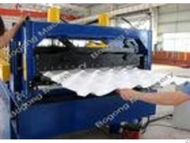 Pre Painted Steel Step Tile Roll Forming Machine With High Grade Shaft