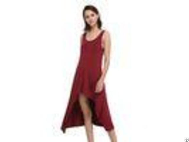 Funky Womens Casual Summer Dresses Hi Low Tank Midi Beach Dress Soft Handfeel