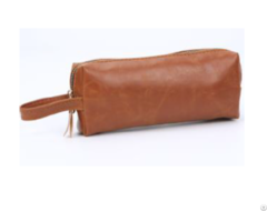 Brown Pvc Men S Toiletry Kit