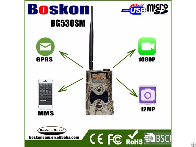 12mp 1080p Digital Mms Gprs Game Trail Camera With 0 6s Trigger Speed