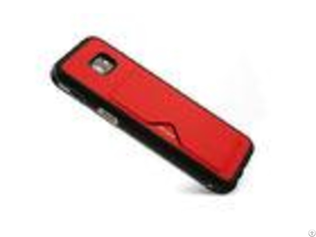 Shockproof Samsung Cell Phone Covers A5 Card Holder Red Slip Resistant