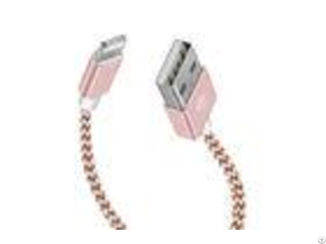 Pink Fast Charge Apple Lightning To Usb Cable Compact Aluminum Connector
