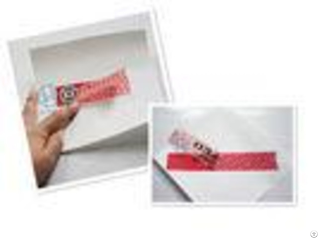 Pet Adhesive Security Labels Tamper Proof Tags With Water Glue