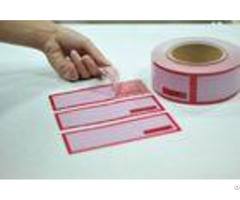 Digital Number Printed Packing Tape Tamper Seal Stickers With Perforation 100mm