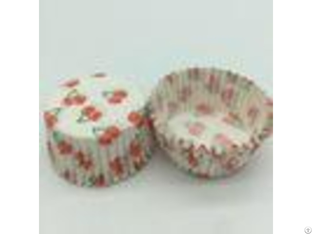 Cherry Pattern Greaseless Cupcake Liners Muffin Cake Paper Cups For Children Party