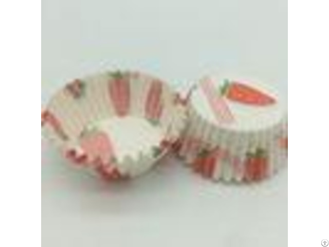 White And Red Greaseproof Cupcake Liners Disposable Baking Paper Cup Mini Strawberry Pattern