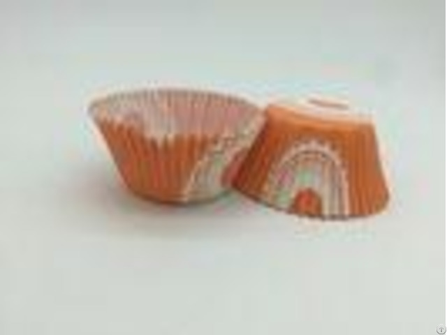 Orange Greaseproof Cupcake Liners Carrot Muffin Cake Mould Custom Shape Paper Cup