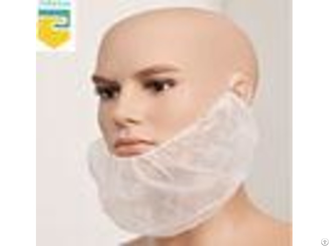 Melt Blown Fabric Disposable Beard Nets Fluid Resistant For Sanitary Protection