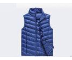 Polyester Pad Material Mens Winter Work Vest Zipper Style Solid Color With Twill