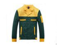 Two Color Style Work Coats Jackets Printed Long Sleeve With Triangle Jacket Cuffs