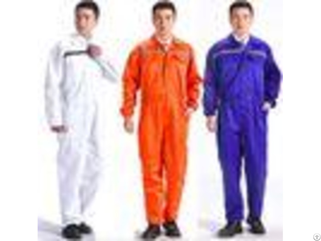 White Plus Size Fire Resistant Workwear 100 Percent Cotton For Coal Mine Industry