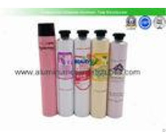 Hair Color Cream Aluminum Squeeze Tubes Silk Screen Printing Non Spill Eco Friendly