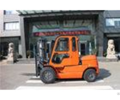 High Mast Manual Diesel Forklift Truck 5 Ton With Cabin And Air Conditioner