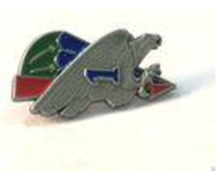 3d Eagle Shape Soft Enamel Lapel Pins Badges With Antique Silver Plating