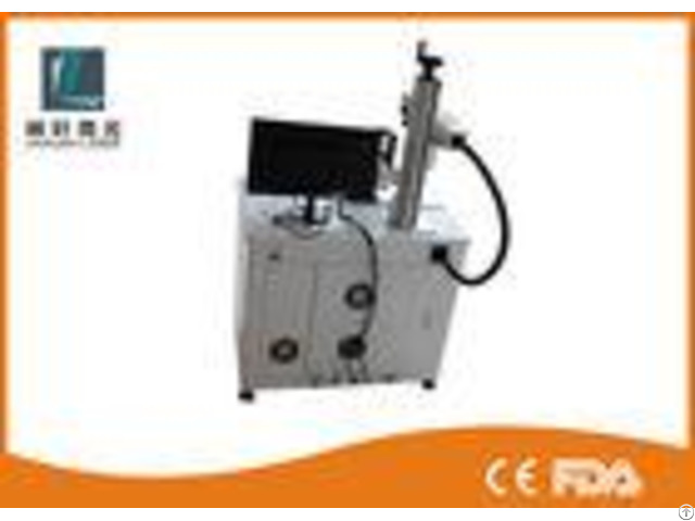 20w 30w Desktop Fiber Laser Marking Machine High Precision For Pad Industry