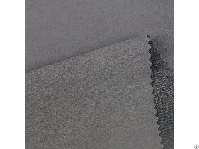 90 Percent Nylon 10 Percent Spandex Black Woven Suit Fabric