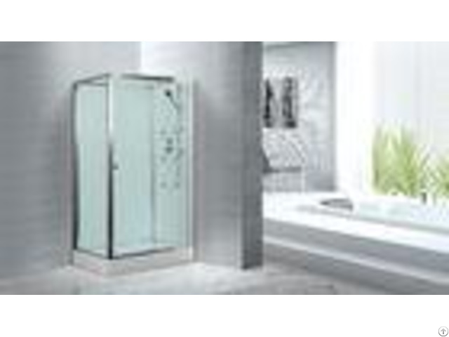Massage Rooms Clubs Rectangular Clear Glass Shower Enclosures With Tray
