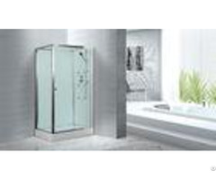 Massage Rooms Clubs Rectangular Clear Glass Shower Enclosures With Tray