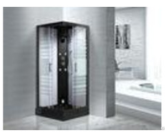 Matt Black Profiles Sliding Glass Door Shower Enclosure Kits For Star Rated Hotels