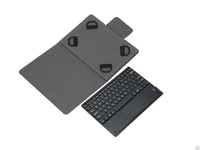 Tablet Wireless Removable Bluetooth Keyboard With Leather Case Cover