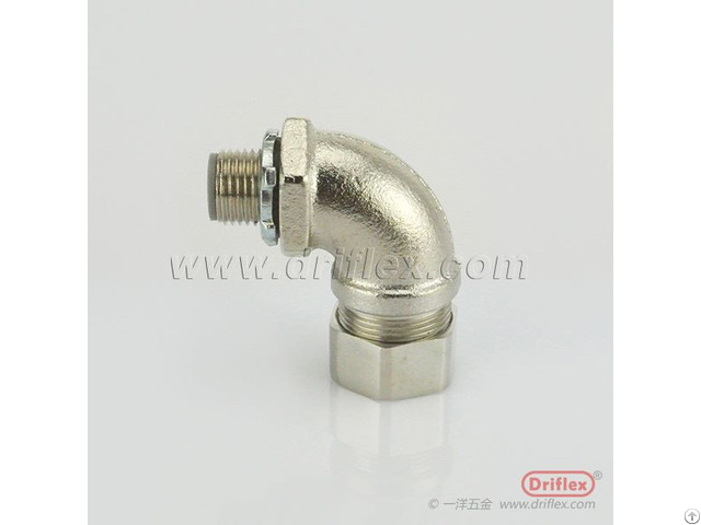 Hot Selling Nickel Plated Brass 90d Angle Liquid Tight Conduit Fittings