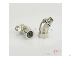 Hot Selling Nickel Plated Brass 45d Angle Liquid Tight Conduit Fittings