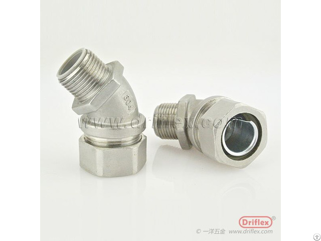 Hot Selling Stainless Steel 45d Liquid Tight Conduit Fittings