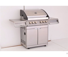 Freestanding Steel 4 Burner Outdoor Gas Grill With Doors