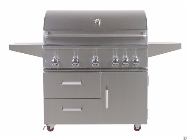 Outdoor 42 Inch 5 Burner Freestanding Propane Gas Grill