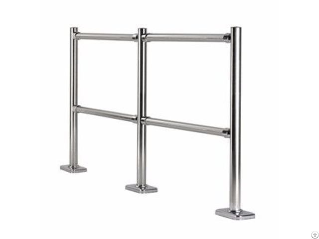 High Quality Stainless Steel Clad Pipe Safety Queue Chrome Barrier