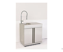 Stainless Steel Outdoor Double Door Cabinet With Sink