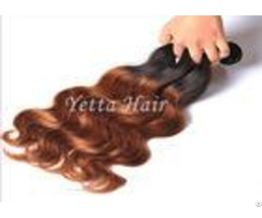 Stock Black Yellow Ombre Virgin Hair Weave Body Wave For Women