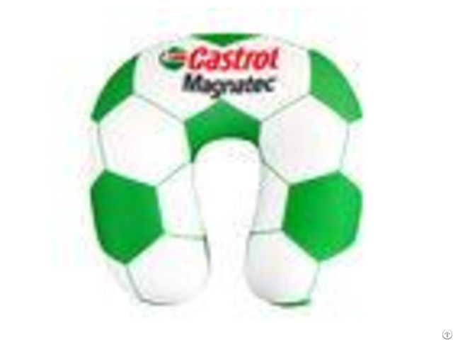 Soft Classic U Shape Microbeads Airplane Neck Pillow Football Pattern Custom Color