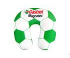 Soft Classic U Shape Microbeads Airplane Neck Pillow Football Pattern Custom Color