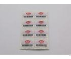 Waterproof Anti Counterfeit Sticker Uv Resistant With Tamper Evident Function
