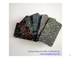 Colorful Epdm Flecks Gym Rubber Flooring For Fitness Center