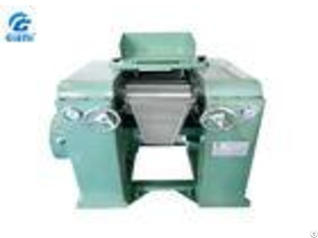 High Viscosity Cosmetic Pigment Grinding Mills Triple Roller Mill With Dust Cover