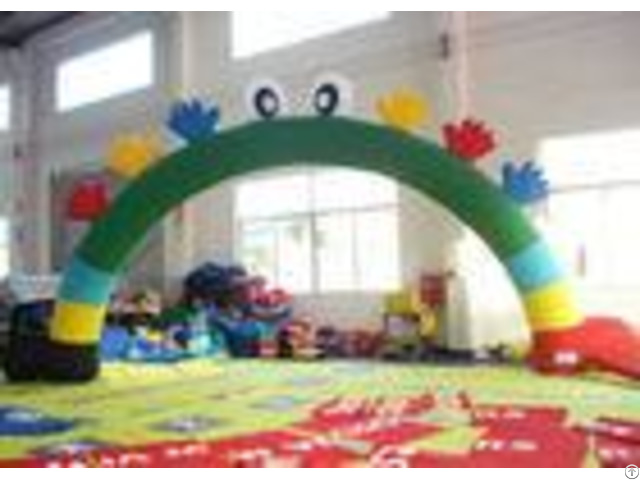 Commercial Inflatable Advertising Signs Arch Smiley Face 8 X 4m For Holiday