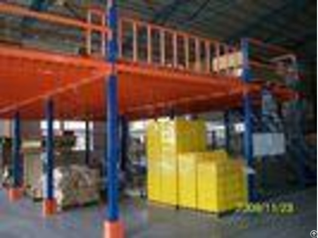 Steel Structure Industrial Mezzanine Floors With Plate For Storage Or Office Cold Rolling