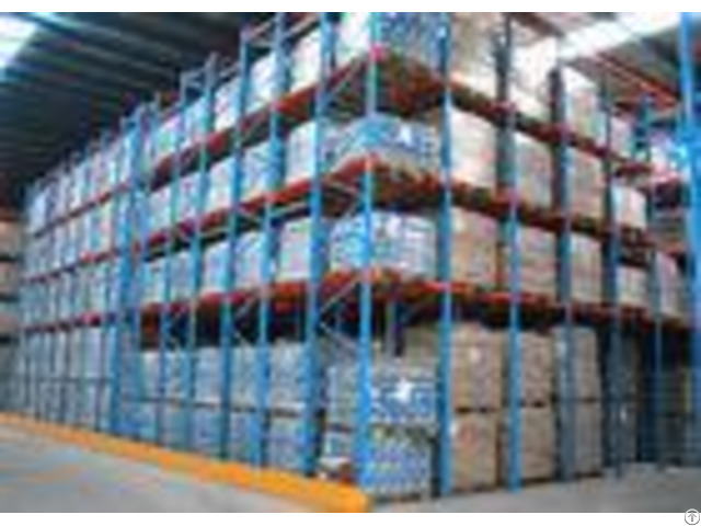 Double Entrance Drive In Industrial Shelving Unitsfor High Density Pallet Storage