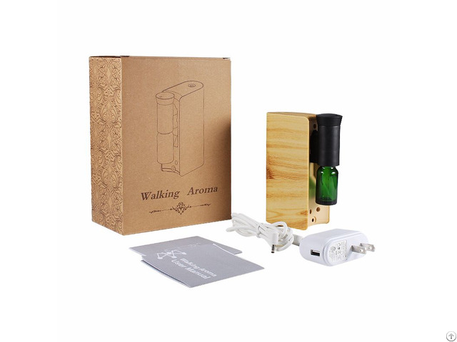 Wood Walking Aroma Usb Charger Portable Oil Nebulizer For Home Car Work Bath Bedroom Travel Spa