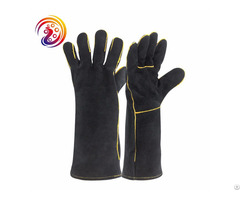 Welding Welders Heat Resistant Cow Split Fireplace Leather Gloves