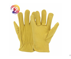 Handing Workshop Leather Sheepskin Goatskin Driver Gloves For Driving