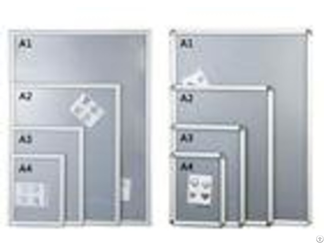 Silver Shining Wall Mounted Snap Lock Frames With One Picture Capacity